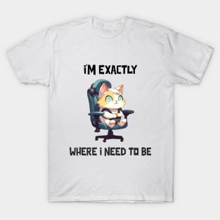 I'm exactly where I need to be T-Shirt